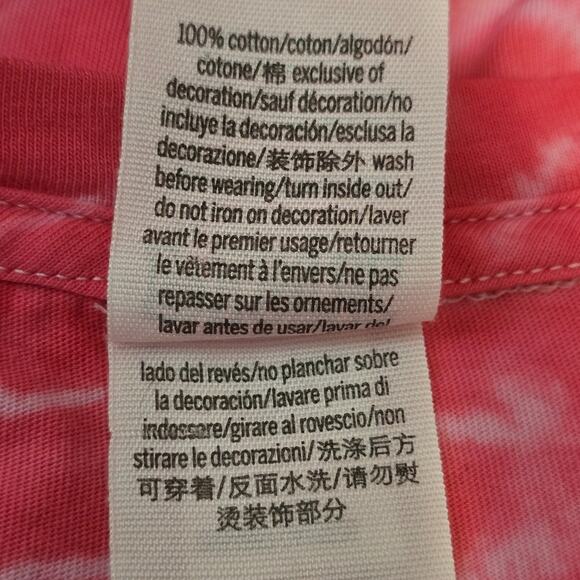 Victoria's Secret PINK Pink Tie Dye Lightweight Long Sleeve T-Shirt Women's S - Picture 4 of 5